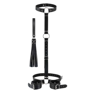 Bondage Tools | Whip + Blindfold + Handcuffs + Collar